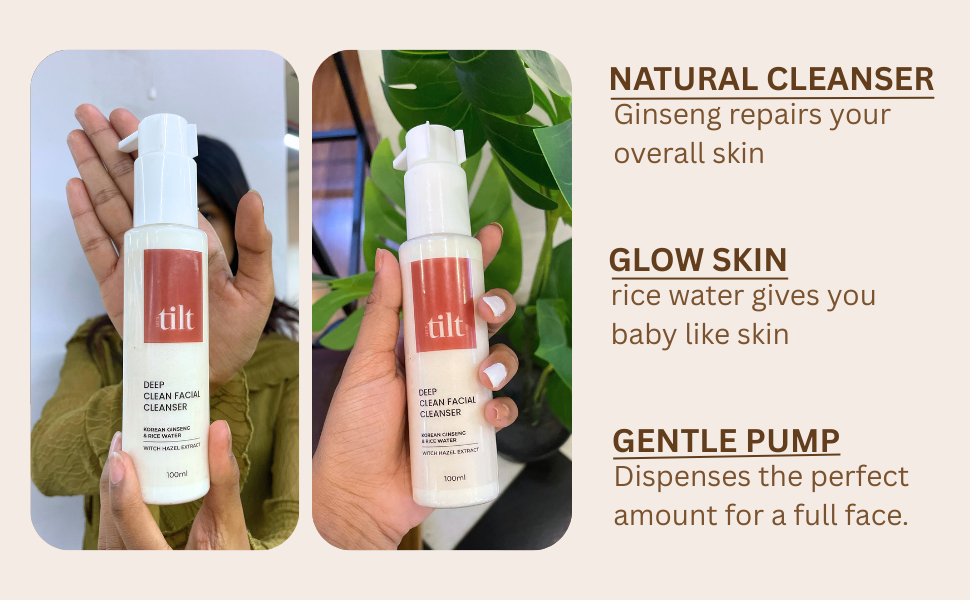 Tilt Deep Clean Facial Cleanser features